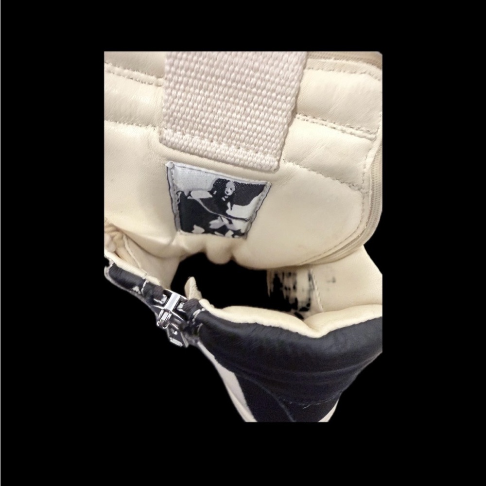 RICK OWENS KIDS Size EU28/US 11 Geobasket leather high-top sneakers - Picture 5 of 15